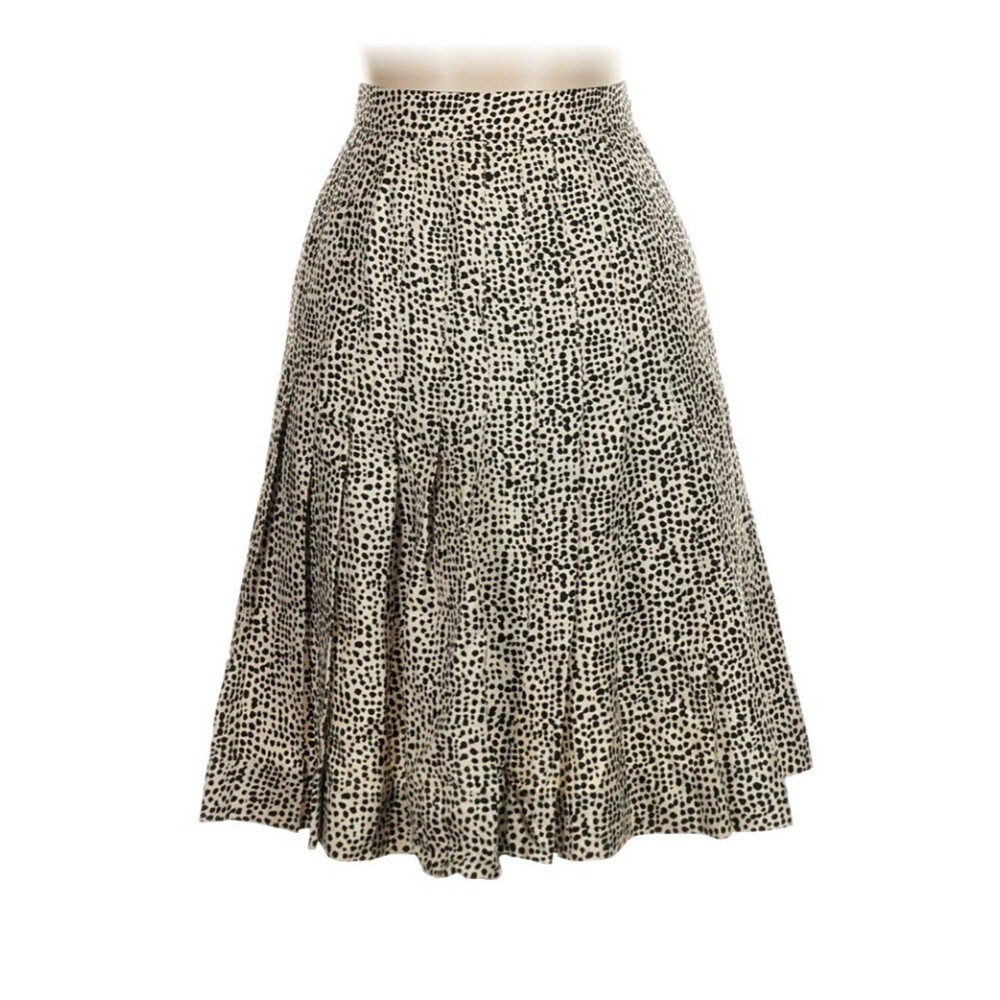 Linda Allard Ellen Tracy 100% Silk Pleated Skirt. Size 2P.
